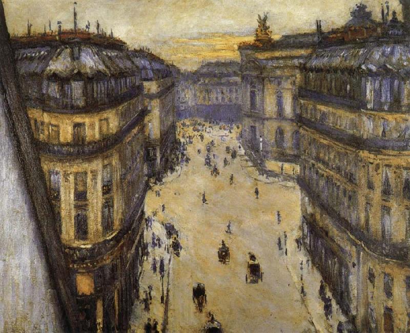 Gustave Caillebotte Look down from sixth floor Spain oil painting art